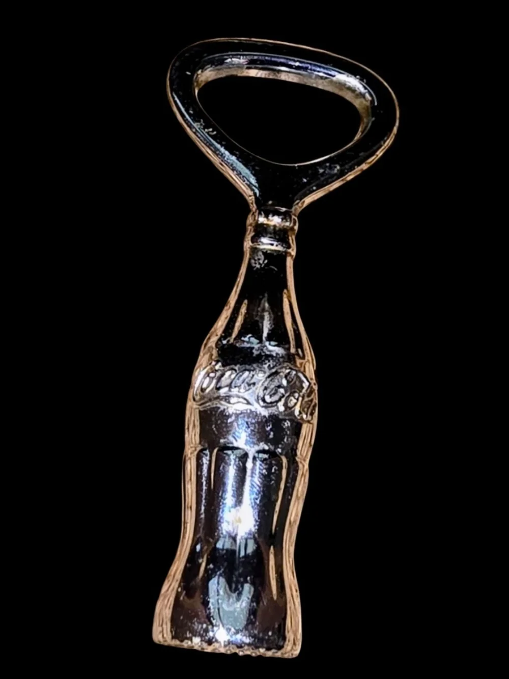 Coca Cola Chrome Bottle-Shaped Opener
